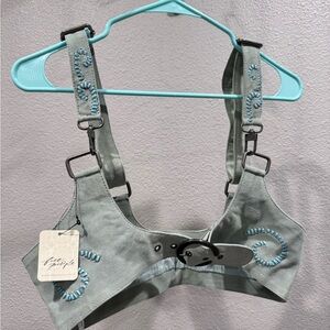 Free People Suede Embroidered Harness